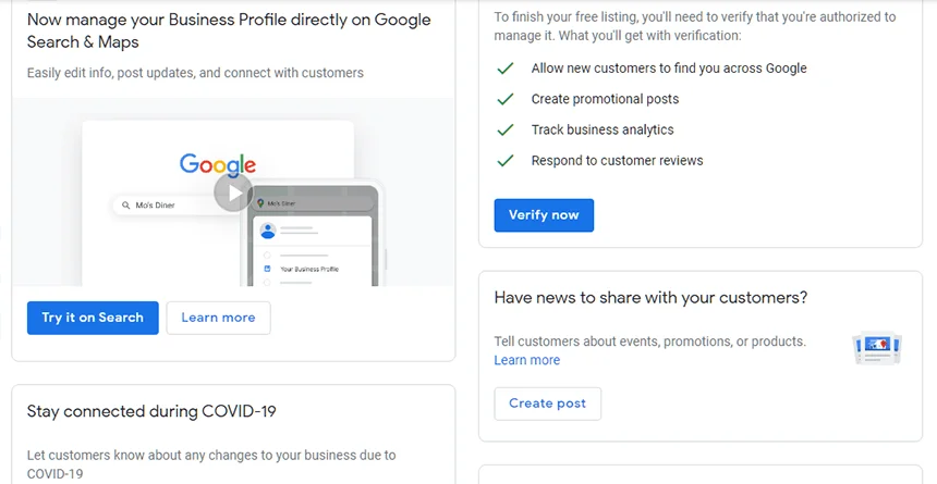 How to create a Google Business Profile