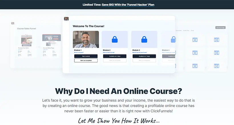 Online Course Platform Click Funnels